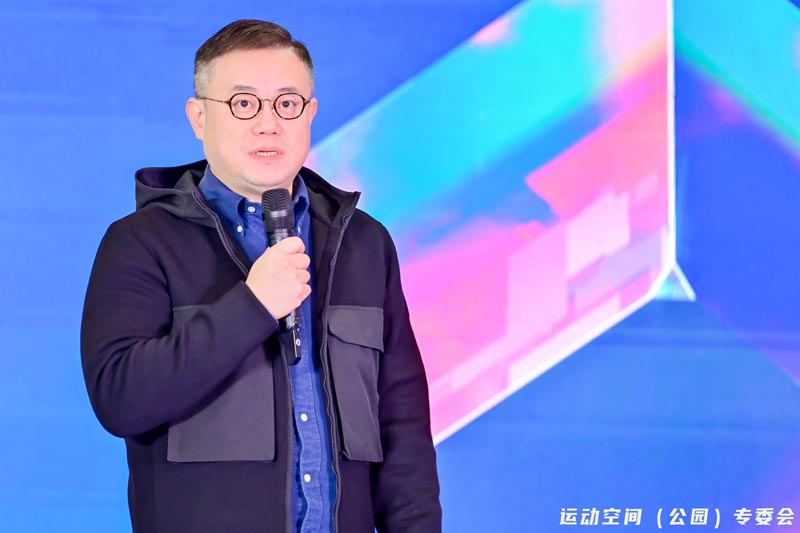 运动家创始人叶颖涛在运动乐园(空间)大会上做主题分享